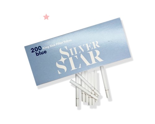 Гильзы для табака "SILVER STAR Blue Super Flow filter 8,1/15мм" (200)